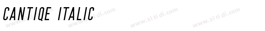 Cantiqe Italic字体转换